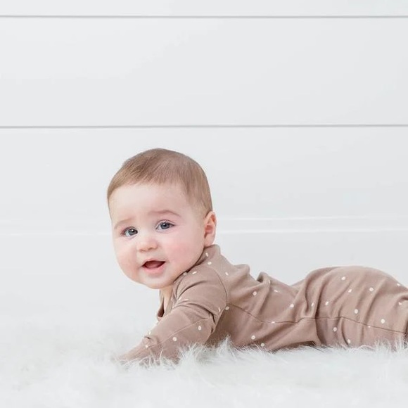 New Organic Cotton Footless Sleeper - Mini Dot - Picture 2 of 2